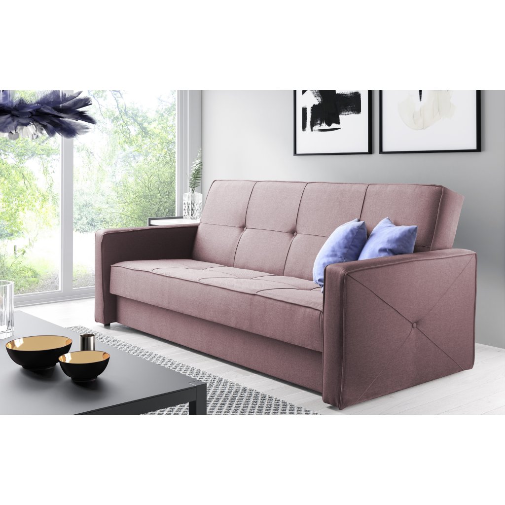 Eka Pohovka FOX, 210 cm Barva látky: Starorůžová (Soro 61)