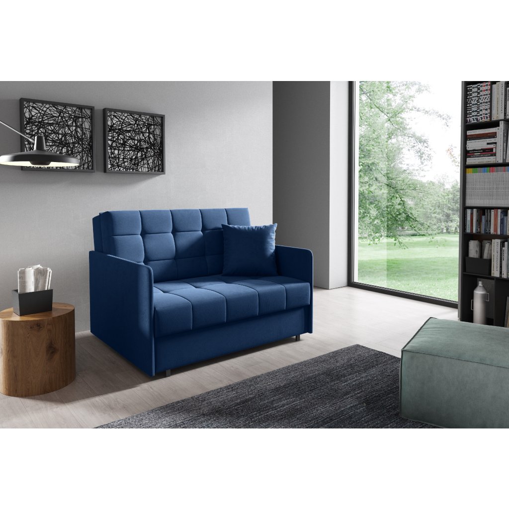 Eka Pohovka AMERYKANKA 170, 125 cm Barva látky: KRONOS 09 (Tmavá modrá)