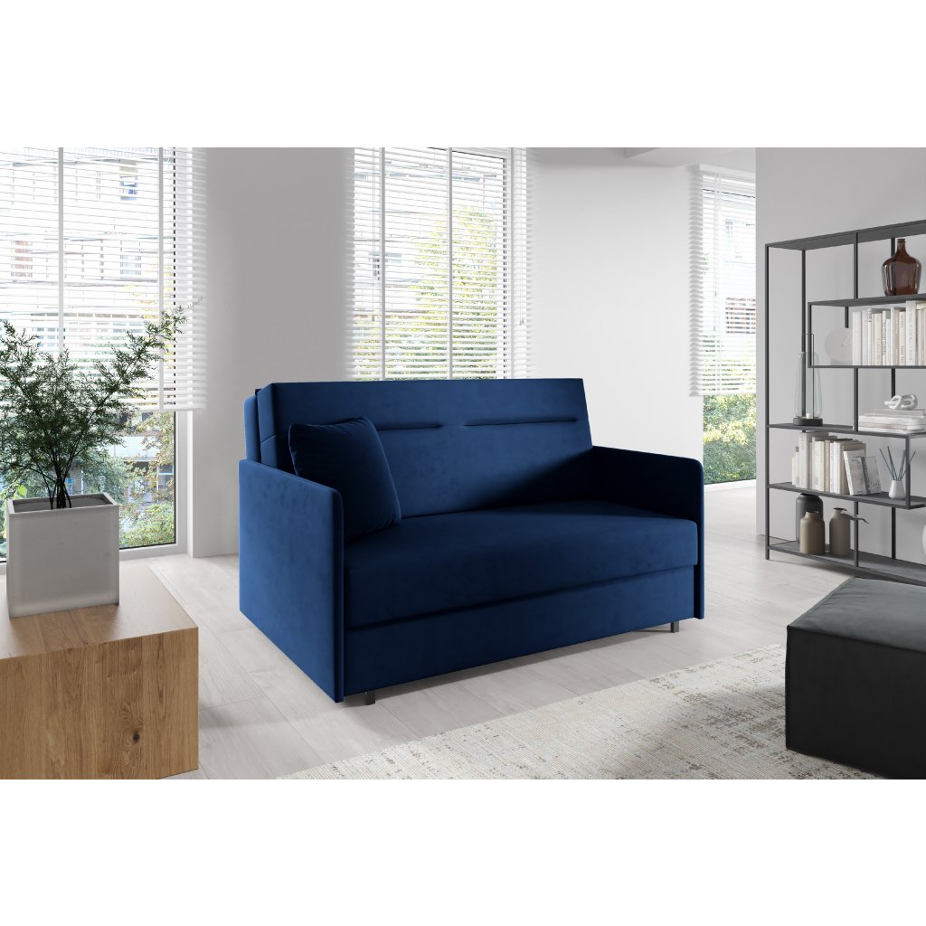 Eka Pohovka AMERYKANKA 171, 140 cm Barva látky: KRONOS 09 (Tmavá modrá)