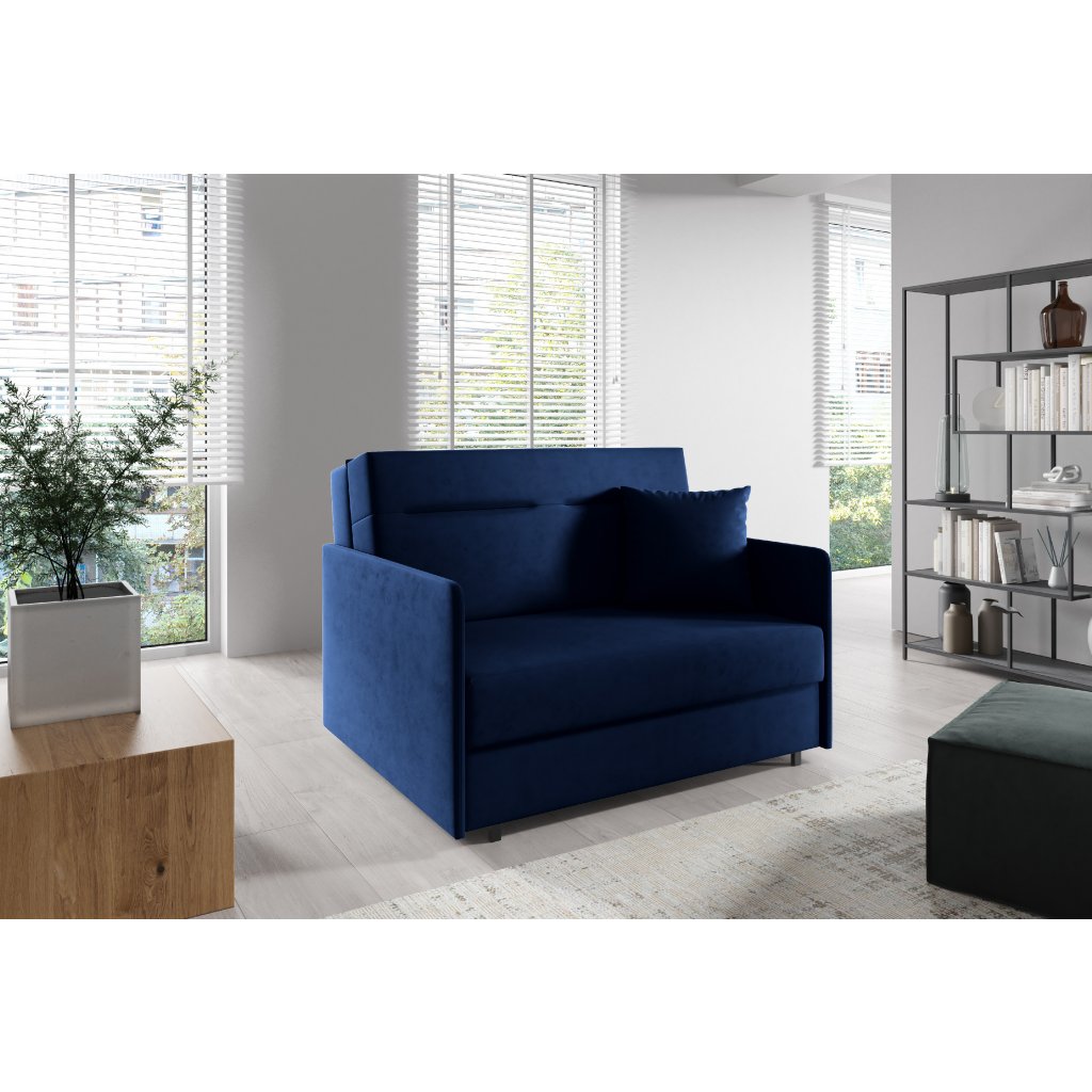 Eka Pohovka AMERYKANKA 173, 120 cm Barva látky: KRONOS 09 (Tmavá modrá)