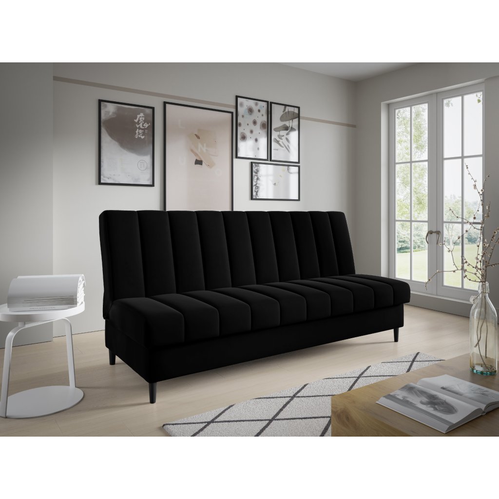 Eka Pohovka VERNE, 200 cm Výběr nohou: Černé, Barva látky: KRONOS 07