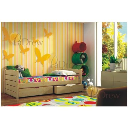 Postel Naďa 200x80 + matrace + šuplíky