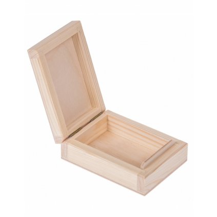 Dřevěná krabička - 11x8x4 cm, Přírodní