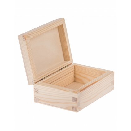 Dřevěná krabička - 12x9x4 cm, Přírodní