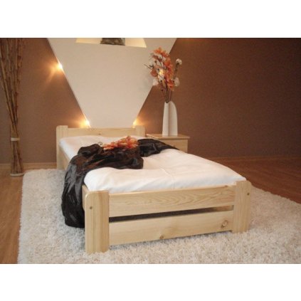 12002 postel masiv euro 80 x 200 cm rost