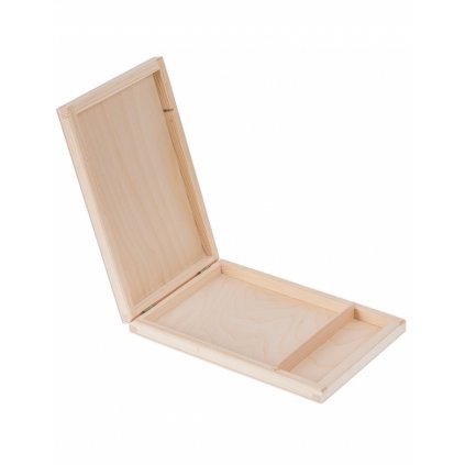 Dřevěná krabička na fotografie 10x15 - 22x15x3 cm, Přírodní