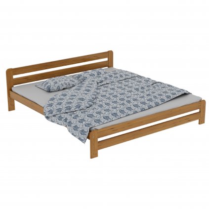 1247 postel z masivu union 180 x 200 cm barva dub matrace relax rost