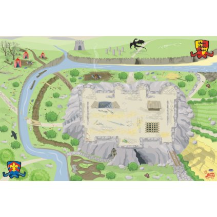Le Toy Van Hrací koberec PLAYMAT hrad 150x100 cm
