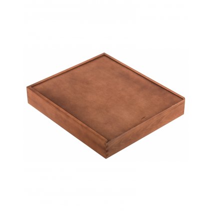 Dřevěná krabička na fotografie - 33x28x6 cm, Ořech