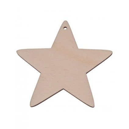 Dřevěná ozdoba (hvězda) - 10x10 cm