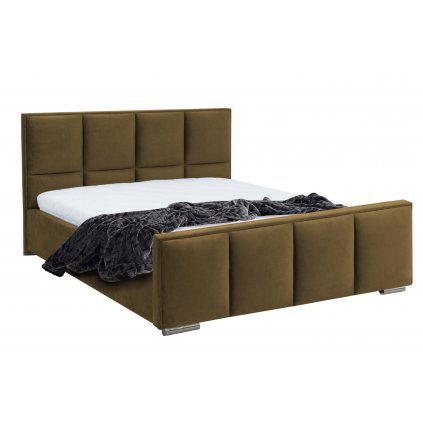Čalouněná postel Passion 160x200 cm (Barva látky - Fresh Zeleno - Šedá (16))