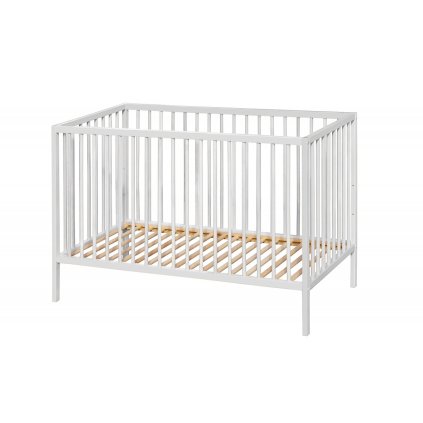Postýlka buková Marcel 120/60 cm - Bílá