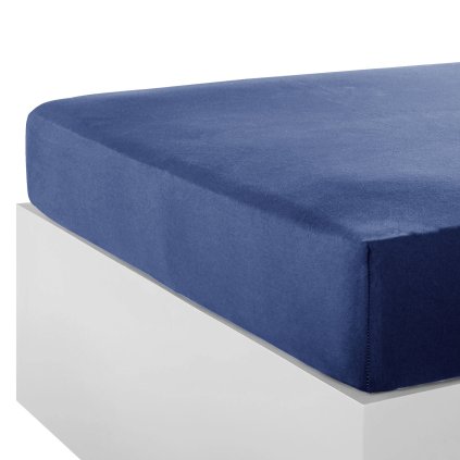 przescieradlo jersey z gumka 90x200 cm granatowy 312