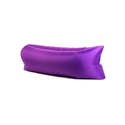 0004126 nafukovaci vak lazy bag dvouvrstvy fialovy