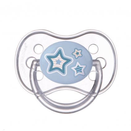 Canpol babies Dudlík 0-6m silikonový symetrický NEWBORN BABY modrý
