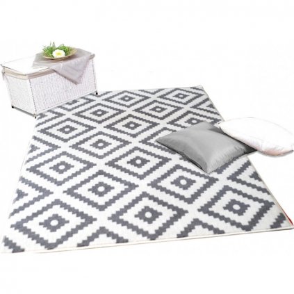 Kusový koberec Hevus bílá s šedou - 100 x 150 cm