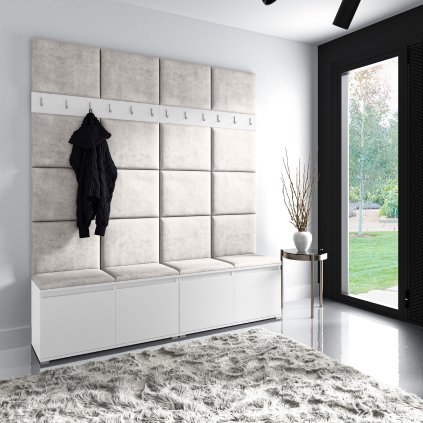 szafka z wieszakiem w kolorze białym trynity 01