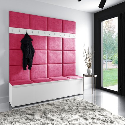 szafka z wieszakiem w kolorze białym trynity 10