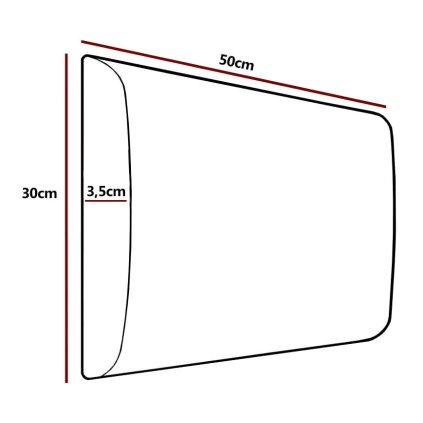 34570 3 calouneny panel trinity 50 x 30 cm tmava kremova 2302