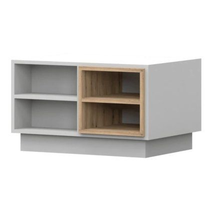 Konferenční stolek GREY 06, 120 cm Bílá/Dub Artisan