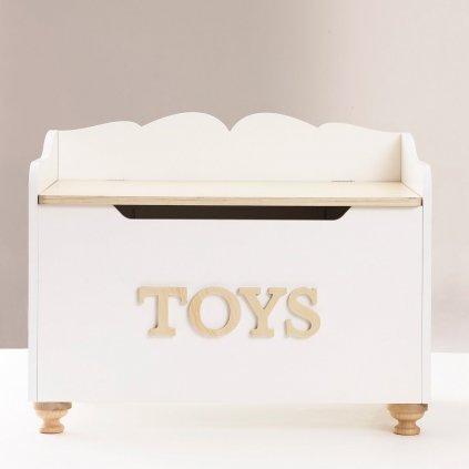 TV606 toy chest box childs seat turned feet