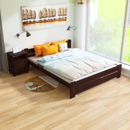 494 postel union 160 x 200 cm barva orech