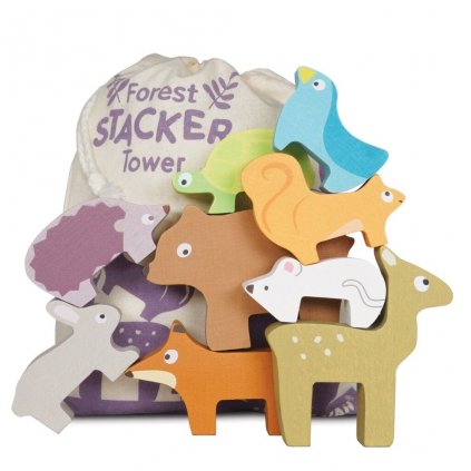PL087 forest stacker bag and wooden animals 2021