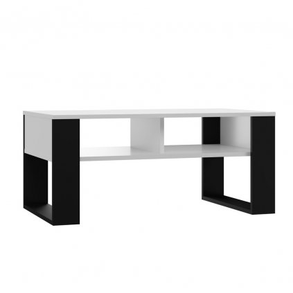 Konferenční stolek MODERN 2P - Bílá / Černá
