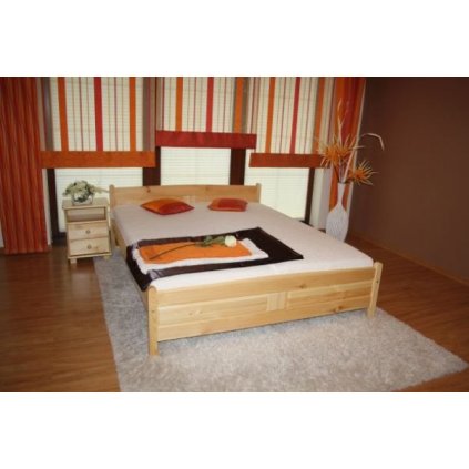 Postel Jolana 180 x 200 cm borovice + matrace Vitality