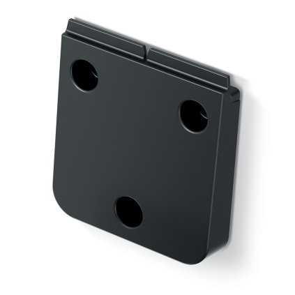 Nástěnný věšák z řady SYSTEMA recyklovaný černý