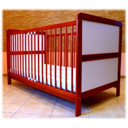 Postýlka Naďa 140/70 cm víceúčelová mahagon