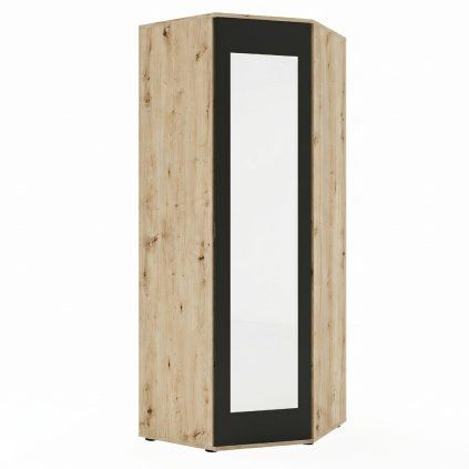 Rohová skříň se zrcadlem Trinity 43 cm