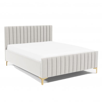 Čalouněná postel SUTRA+ 160x200 cm s dřevěným úložným prostorem, Trinity 2301