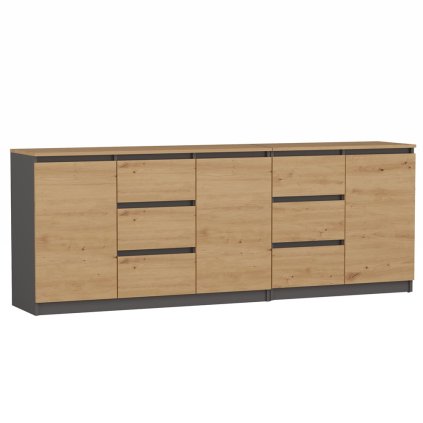 COSTA KOMODA ANTRACIT/ARTISAN BA 1D3S + 2D3S