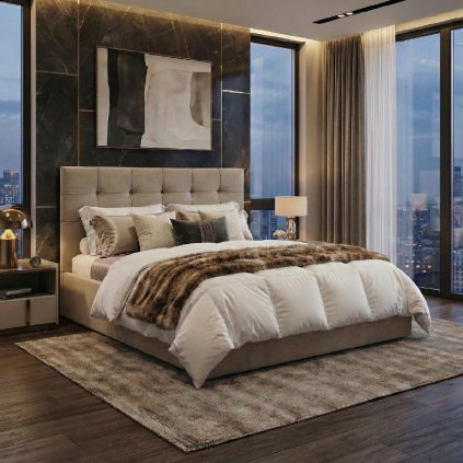 Čalouněná postel SORIA 140 x 200 cm