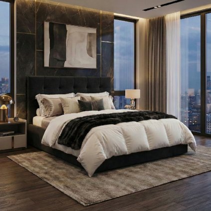 Čalouněná postel SORIA 160 x 200 cm