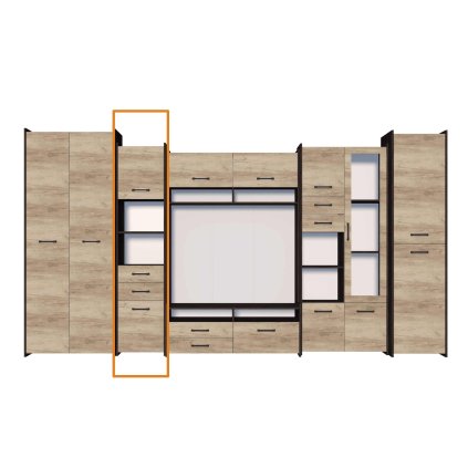 Regál MOKKA II - 2.jakost