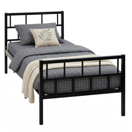 Industriální kovová postel LUSSO 3, 90x200 cm