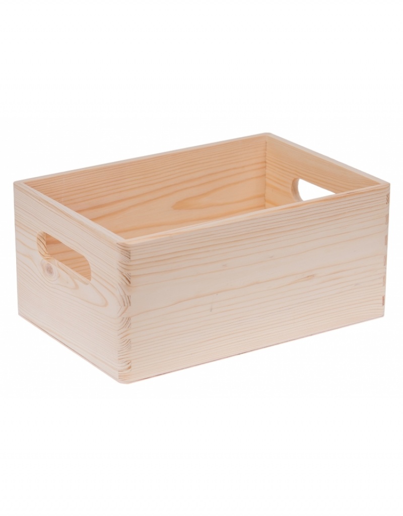 Levně FK Úschovný dřevěný box 30x20x14 cm - Přírodní