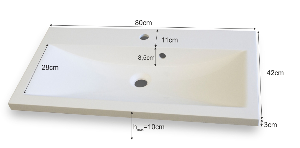 Ral Koupelnové umyvadlo GS 80 cm