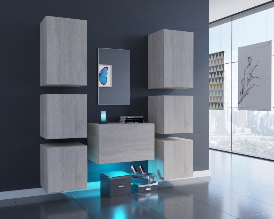 Ral Předsíňová stěna PARIS 1 - Sonoma