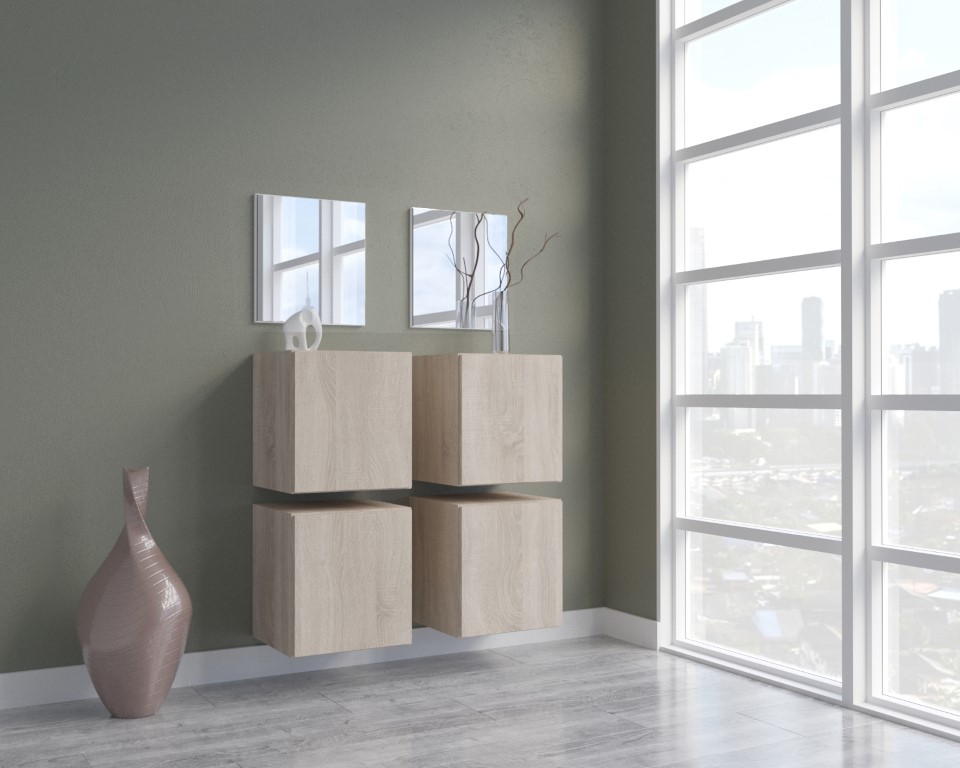 Ral Předsíňová stěna MIAMI 3 - Sonoma