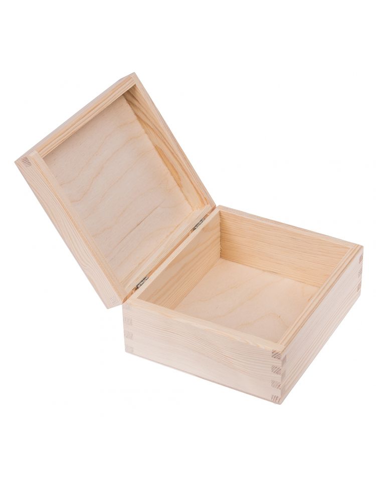 FK Dřevěná krabička - 18x16x8 cm, Přírodní