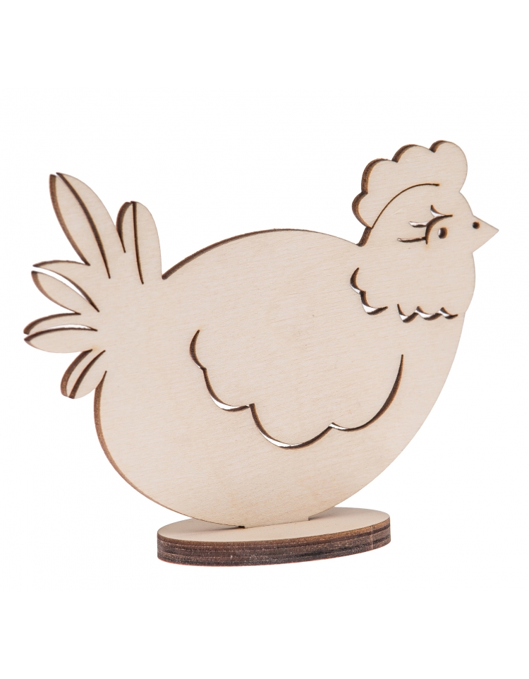 FK Dřevěná ozdoba (slepice) - 13x9 cm
