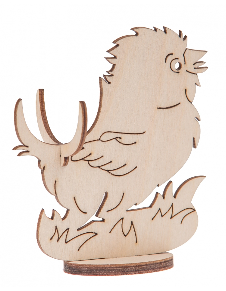 FK Dřevěná ozdoba (kuře) - 10x7 cm