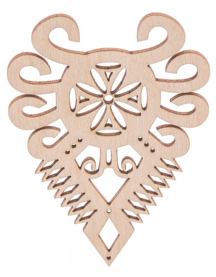 FK Dřevěná ozdoba (ornament) -10x7 cm