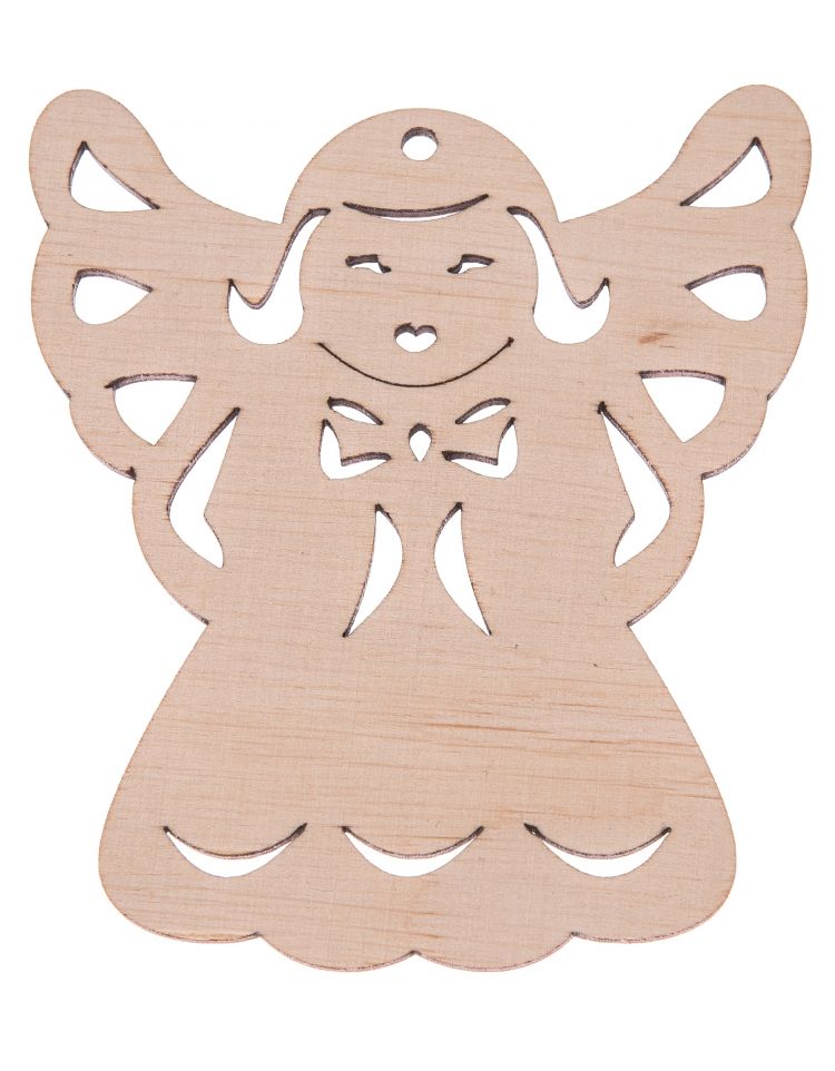 FK Dřevěná ozdoba (anděl) - 10x9 xm