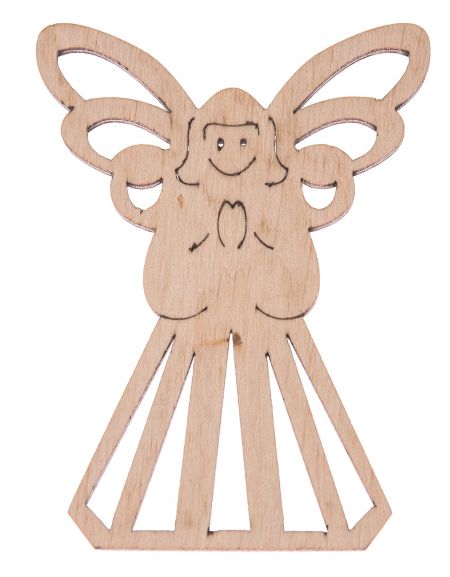 FK Dřevěná ozdoba (anděl) - 10x7 cm