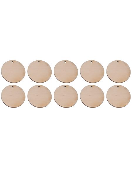 FK Dřevěná ozdoba - kolečko 3x3 (10ks)