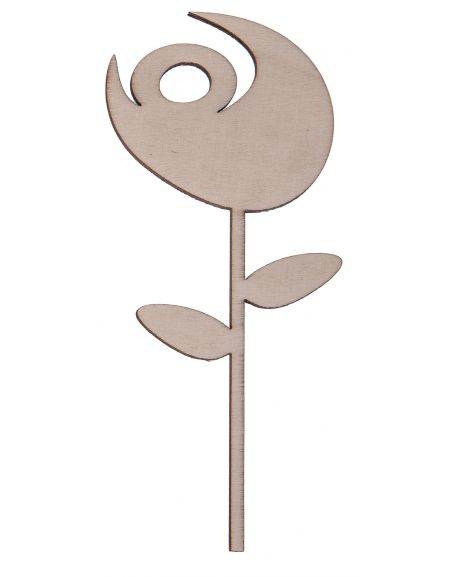 FK Dřevěná ozdoba (květina) - 14x6 cm